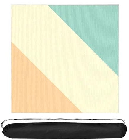 XSMYdpuk Card Gaming Mat Table Top Cover Topper Card Game Mat Square Mahjong Table Cover Mahjong Mat with Carrying Bag(Yellow,120cm/47.2in)