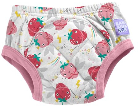 Bambino Mio Mutandine riutilizzabili per l'apprendimento del vasino, 3-4 anni - Fragola rosa, per bambini e bambine, biancheria intima