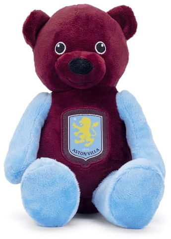 The Gift Scholars Official Aston Villa FC Mini Bear Toy - Great Christmas & Birthday Present for Boys, Girls & All Villans Fans