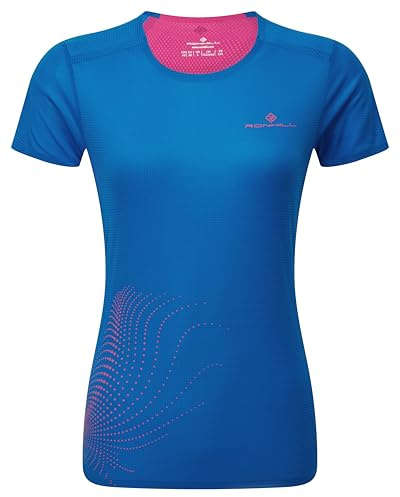 Ronhill Running, Wmn's Tech Race S/S Tee, ClassicBlue/Exuberance, 8
