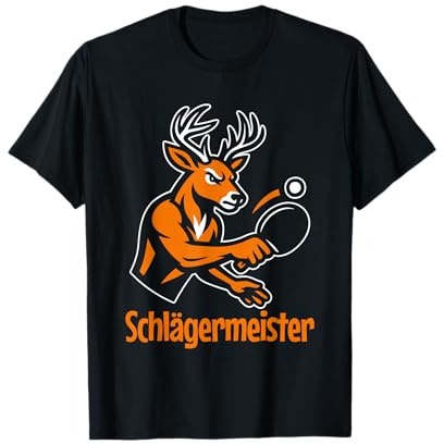 Lustiges Tischtennis Schlägermeister T-Shirt