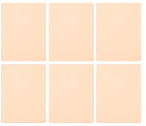 Anneome 6-Stück Silikon Übungshaut für Tätowieren und Microblading Gelb Künstliche Haut zur Professionellen und Sicheren Praxis