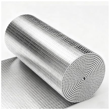 Heizkörper-Reflektorfolie, doppellagige Wärmedämmung, leicht zu schneiden (300 cm x 1,5 cm), wärmereflektierende Rolle für Energieeffizienz