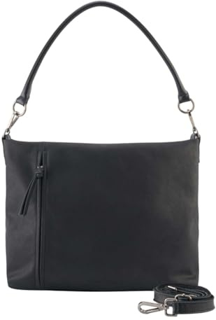FREDsBRUDER Leder Schultertasche Umhängetasche Beyond Hobo Bag Black schwarz