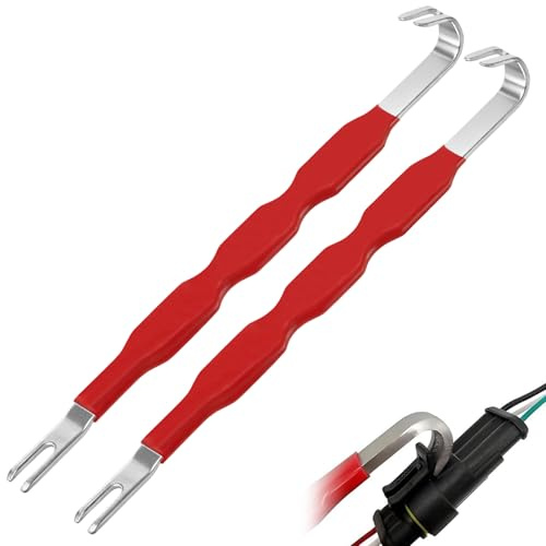 2-teiliges Elektrisches Steckverbinder-Trennwerkzeug-Set, Universeller Kfz-Stecker Abzieher Entferner für Auto-Reparatur und Wartung, Kabelbaum-Entriegelungswerkzeug