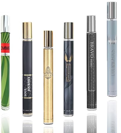 Parfüm Herren, 6 X 35ml Eau De Toilette Herren Mit Zitrone, Salbei, Moschus, Langhaltende Düfte Geschenkset, Bequem Den Lieblingsduft Finden