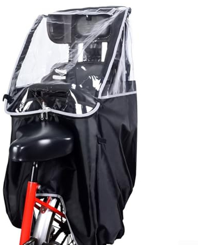 Housse de siège de vélo pour enfant, housse de pluie pour selle arrière de bébé, pare-brise résistant aux intempéries pour porte-bébé