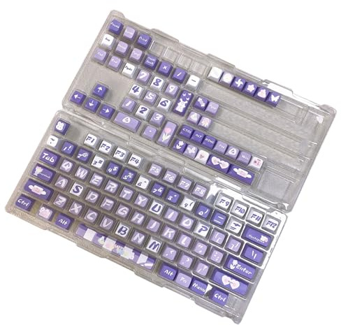 HDOYTXXM 126Keys Hydrangeas Themed Keycap Dye Sublimation Keycap Set for Customs Mechanical Keyboards Hydrangeas Keycaps