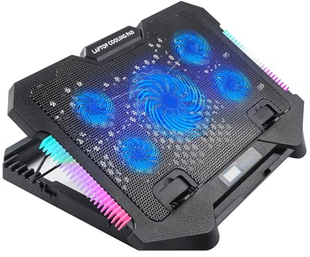 LED Laptop Cooling Pad Gaming Laptop Coolers Fan Cooling Stand con ventola silenziosa per 2 porte USB silenzioso