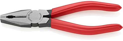 KNIPEX Kombizange mit Kunststoff überzogen schwarz atramentiert 160 mm, 03 01 160 EAN