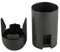 Unitec Lampen-Fassung, Glattmantel, E14, schwarz 40662L