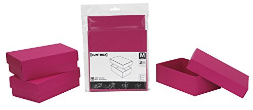 Buntbox 70-11 - Kartonage Set 3-teilig, Größe M, Magenta