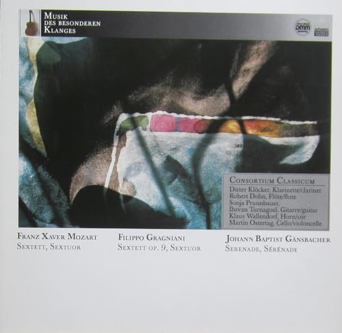 GANSBACHER, Johann Baptist: Quartett F-dur, fur Klarinette, Viola, Cello un Gitarre - GRAGNANI, Filippo: Sextett A-dur, fur Flote, Klarinette, Viola, Cello, und 2 Gitarren - MOZART, Franz Xaver:--KOC VMS 1050-Vinyl LP-KOCH SCHWANN - Germania-GANSBACHER Johann Baptist; GRAGNANI Filippo (Italia); MOZART Franz Xaver (Austria)-Consortium Classicum