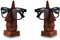 IndiaBigShop aus Holz Handmade Set von 2 klassischen Hand geschnitzten Sheesham Nase Shaped Brillen Spektakel Halter Stand dekorative Accessoires für Home & Office