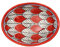 Porte-savon en céramique rouge avec des trous pour le drainage de l'eau 13 x 9,5 x 2 cm