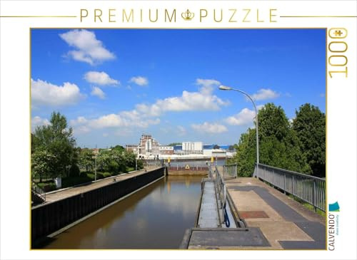 CALVENDO Puzzle Schleuse in Brake | 1000 Teile Lege-Größe 64 x 48 cm Foto-Puzzle für glückliche Stunden