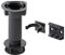 Hettich 9219628 Sockelverstellfuß Set (Möbelfuß) -4 STK, 100-120 mm, max. 200kg, Kunststoff, inkl. Clips, schwarz
