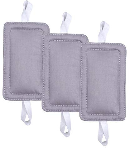 ICObuty 3 Pack Door Silencer Door Jammer Door Closer Cushion Grey 3.25 x 5.5 Inch