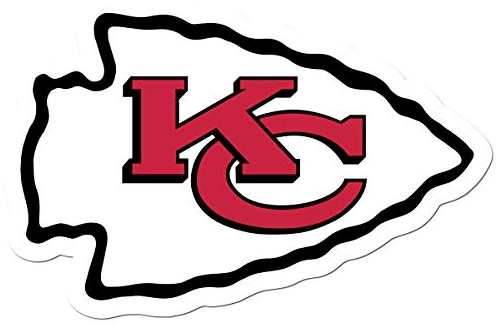 NFL Siskiyou Sports-Fan-Shop, Kansas City-Chiefs, Auto-Aufkleber, 20,3 cm, Team-Farbe