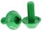 Inzopo Pack of 2 Pcs 5x12mm CNC Aluminum Alloy Bike Bicycle Water Bottle Cage Bolt Holder Screws Green as described