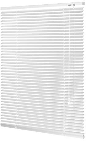 Ventanara® Jalousie Aluminium Rollo Plissee Schalusie Jalousette Türrollo Rolladen viele Größen (150 x 220 cm, Weiß)