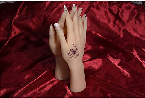 SLRMKKK 1 Paar Soft Silicone Lifesize Weibliche Hand Silikon Handmodell Sexy Künstliche Schaufensterpuppe Hand Set Hände Modell Schmuck Maniküre Puppe Benutzerdefinierte Silikon Life Size Hand