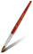 Aokitec Kolinsky Sable Acrylic Nail Brush #20 Oval Crimped Wood Handle in Peach, Brown, White, Red for Nails, UV Gel, Acrylic, Manicure
