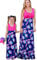 OMZIN Mutter und Tochter Kleider Set Ärmellose Rundhals A-Linie Kleid Maxilangkleid Sommer Kleider Mutter und Tochter Blumenkleider Löwenzahn M