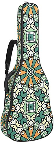 Gitarrentasche für E-Gitarre, Akustik-Bass, Konzertgitarre, Ukulele, Mandoline, 107 cm, Grün