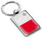 Biomar Labs® Schlüsselanhänger Metall Keyring mit Geschenkbox Autoschlüssel Geschenk Metall-Schlüsselanhänger Schlüsselbund Edelstahl Maltesisch Flagge Fahne Malta Flag KK 236
