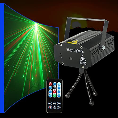 Disco Lights Party Lights, Stage & Strobe Lights with Sound Activation, DJ Disco Ball Light (Remote Control) for Birthdays, Bar, KTV, Karaoke, Dancing, Christmas, Halloween, Wedding...