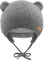 SEYUFN Babymütze, für Jungen und Mädchen, gestrickte Hündchen für Babys und Kleinkinder, mit Fleece-Futter, 0-36 Monate(Grau-1, 0-6 Monate)