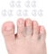 DYKOOK Pinky Toe Separator, Gel Toe Spacers Straightener, Hammer Toe Corrector for Feet Women and Man 10 Pcs/lot, Pinky Toe Spreaders for Overlapping Toes