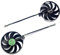 Ventilateur de rechange pour Asus RTX 2060s/2070/2080/2080s Dual EVO Snow Leopard Carte graphique pour PC de jeu (ventilateur gauche)