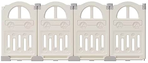 UBRAVOO Erweiterungsplatten für Baby-Laufstall aus Kunststoff für Babys und Kleinkinder – 4 Platten EDP0001 (Milchweiß)