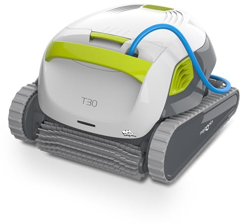 Dolphin T30 Robot Nettoyeur de Piscine électrique - Nettoyage des parois, Piscine enterrée Jusqu’à 12 m