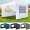YRHome Pavillon Faltbar Pop Up Faltpavillon Pavillon 3x3m Wasserdicht Winterfest Stabil UV-Schutz Gartenpavillon mit 4 Seitenteilen und Fenstern Gartenzelt Partyzelt Höhe bis 2.6m, Weiß