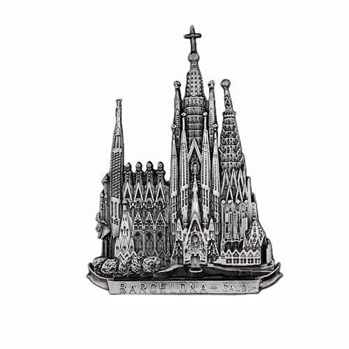 Barcelona Spanien Gaudi Architektur Kühlschrank Magnet 3D Reise Souvenir Kühlschrank Dekoration Magnetaufkleber Handbemalt Handwerk