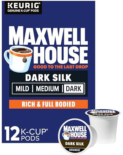 Maxwell House Dark Silk Dark Roast Keurig K-Cup Coffee Pods, 12 ct Box