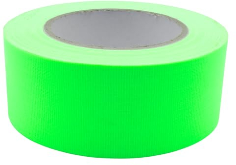 UV FLOOR - Gaffer Fluoreszierende Grun Aufkleber - Gaffer Premium-Qualität - Neon Zubehör - Party - Dekorativer Klebestreifen - 50mm x 25 m