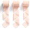 MORSUNBELA Chiffonband Rosa Schleifenband Geschenkband Breit Stoffband Fransenband Dekoband 3,8cm