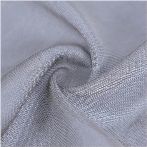 FOknYkm Silberfasergewebe-Strahlungs-EMF-Schutzmaterial Silberleitendes Gewebe EMF-Abschirmung und EMP-Schutz gegen Mobiltelefonsignale, WLAN, Bluetooth-Störungen Weich(1.5X1m)