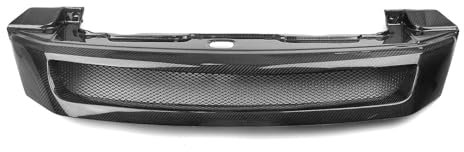 Auto Grille calandre Avant Pour Civic Sedan 2012 2013 Kit Carrosserie En Maille Capot Pare-chocs Supérieur Calandre Course En Fibre Carbone/fibre Verre Calandre Avant Voiture(Fibre de carbone)