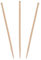 RCIUJEL Palillos de dientes redondos de una sola cabeza, palillo de dientes fino para hotel, verde, restaurante, palillo de dientes portátil de bambú en bolsa (1) (600,6,5 cm)