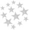 Sibba 12x Strass Stern Aufkleber Bling Auto Glitter Star Aufkleber Adhesive Assorted Star Labels Kristall Fenster Dekor Stoßstange Aufkleber für Bastelarbeiten Weihnachtsdekoration Laptops Reisegepäck