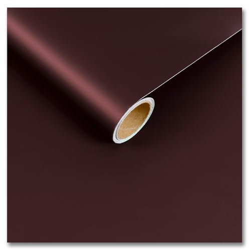CRE8TIVE Brown Peel and Stick Wallpaper for Bedroom Matte Vinyl Wrap for Furniture Removable Thick Contact Paper Self Adhesive Vintage Bathroom Wallpaper Waterproof Kitchen Countertop 30cm x 200cm