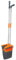 Woobroo Long Handled Dustpan and Brush, Orange, 9825CM