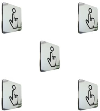5 set Doorbell Sign Ring Plaque Home Supplies Waterproof Household Accessories Garden Widely Applicable Thin Decorative Notice Signs