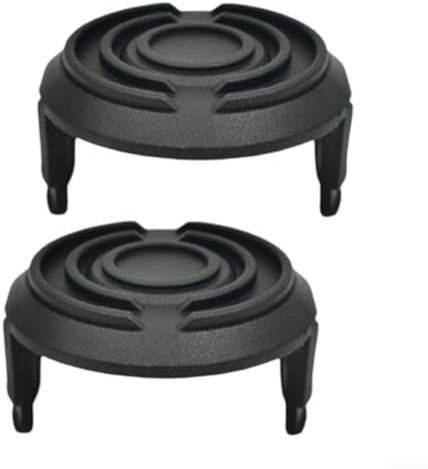 FACAIIO 10FT Nylon Trimmer Spool & Line With Cover for Harbor Freight Bauer 19115C-B 20V Wacker Greenworks Series Lawn Mowers(2pcs)