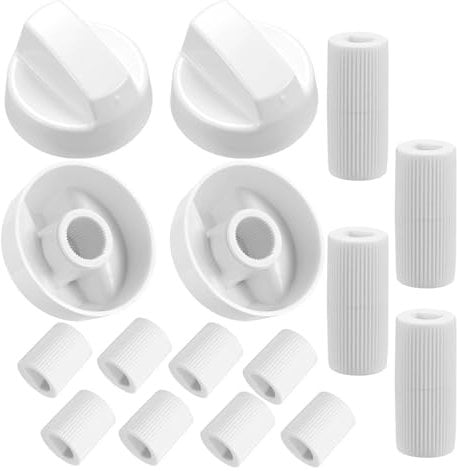 Knob Replacement for Luxe Bidet Neo 120 185, Toilet Accessories Button Control Universal Attachment 4-Pack White